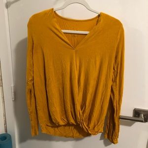 Mustard yellow blouse from target